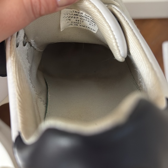 Tory Burch Leather Classic White Lace-Up Sneakers Size 8.5 - Picture 7 of 8